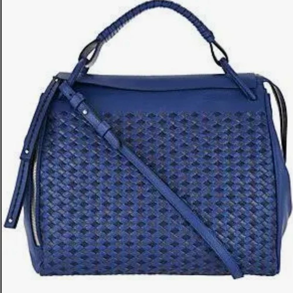 Plinio Visona Blue Genuine Italian Leather